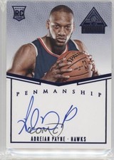 2014 Panini Paramount Penmanship Rookies Blue 8/49 Adreian Payne #PR-AP Auto 2u3