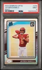 2024 PANINI DONRUSS OPTIC HOLO #248 JAYDEN DANIELS ROOKIE RC PSA 9