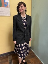 Vintage 70s Haband Navy Leisure Suit Jacket Men's Small NJ Disco Mod