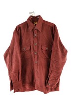 PETER CHRISTIAN Red Overshirt Jacket size L Mens Cotton Casual Outdoors 022715