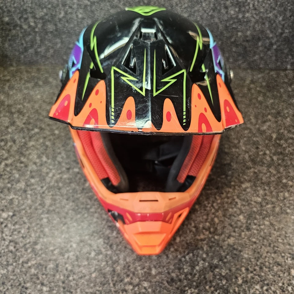 Answer Racing Helment Adult Med Dot Certified With Goggles Pro Owned See Pics - Image 3 of 4