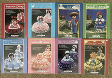 Lot of 28 FIBER CRAFT - Vintage Original Crochet Doll Patterns Booklets
