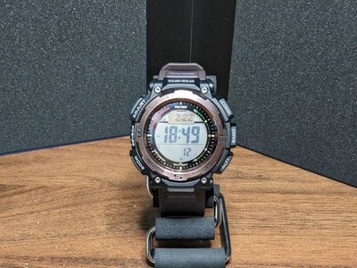 Casio PRW-3400Y-5JF Pro Trek Quartz Men's Watch Black Digital Dial From Japan