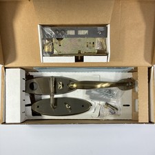 Emtek Turino Mortise Entry Handleset Antique Brass 3302 RH NIB Complete Set
