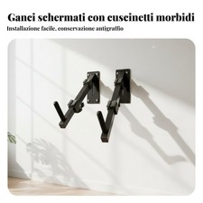 2 Pezzi Ganci da Parete per Guzheng Salvaspazio per Sala Prove, Musicisti