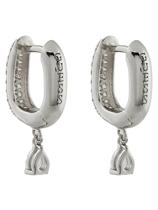 Orecchini ovali donna Guess argento 925 con gocce JSBE04510JW - Immagine 4 di 4