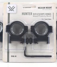 Vortex Hunter 1 inch MEDIUM Height Rifle Scope Rings Pair Set RING-M