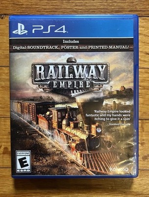 PlayStation 4 Railway Empire PS4 Rated E Poster & Manual Included Gaming