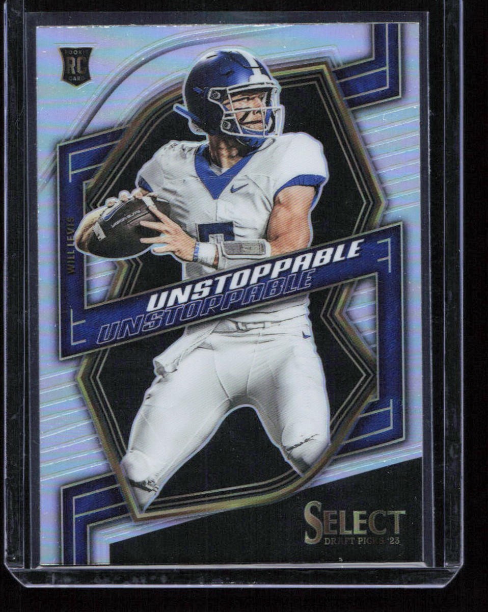 Will Levis 2023 Select Draft Picks #UN-3 Unstoppable Silver Prizm Rookie
