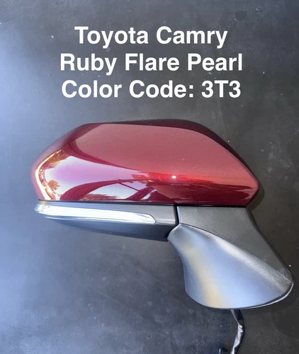 NEW RED Passenger Side Power Mirror 2018-22 Toyota Camry Heat, Signal, BSM