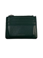 GIORGIO ARMANI Men's Leather Card Case, Green, Solid Color, Y2R547 YQA9E