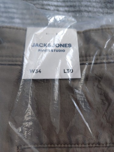 Jack and Jones Marco Chino Trousers Beige, Size 34W 30L