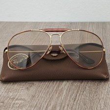 Vintage B&L Ray-Ban USA Outdoorsman Tortuga S...