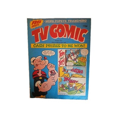TV COMIC NO 1531 24th APRIL 1981 ROOBARB  POPEYE TOM & JERRY RARE Combined Post