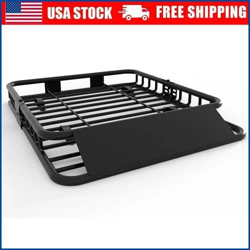46/51/64/84" Universal Roof Rack Cargo Basket Car Rooftop Baskets Luggage 200lbs