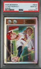 2025 Bowman JJ Wetherholt Anime Rookie Card RC SSP BA-9 PSA 10 Gem Mint 