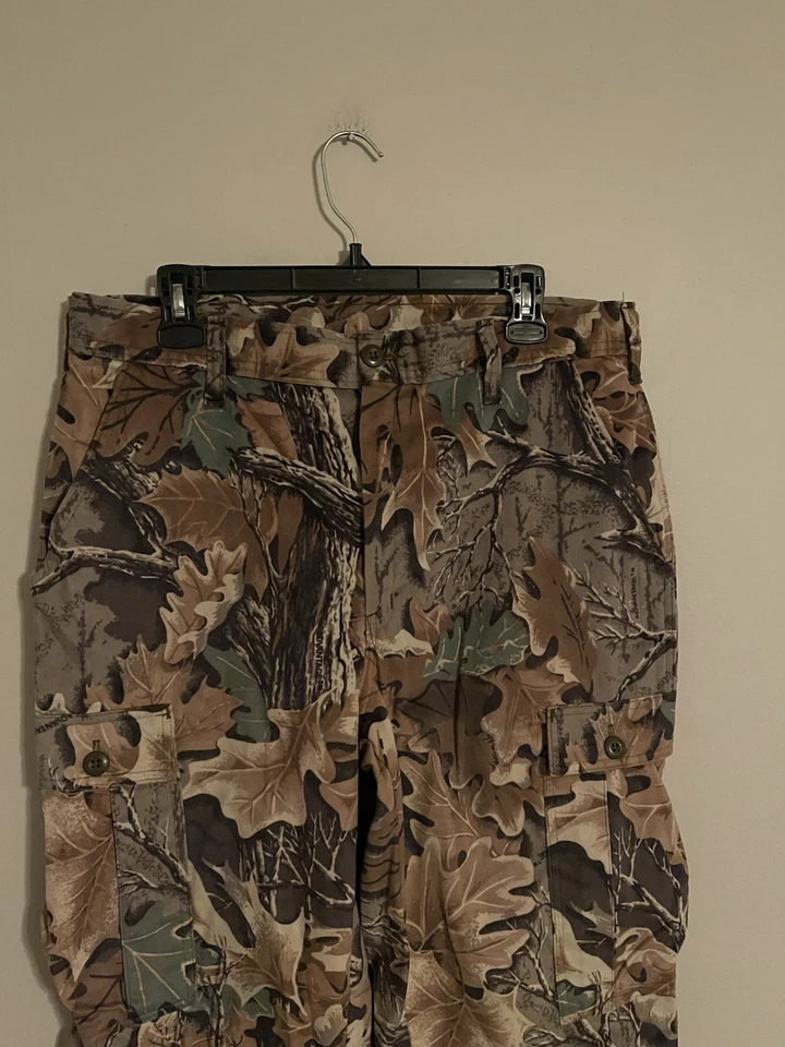Vintage Realtree USA Made Advantage Camo Adjustable Polyester Pants -Men's 35x32 - Image 2 of 4