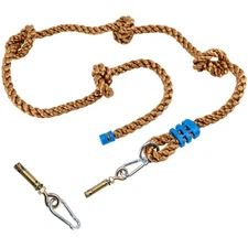 Climbing Rope for , 8.2 FT Long with 4 Knotted Steps, Playground , Rope Swing...