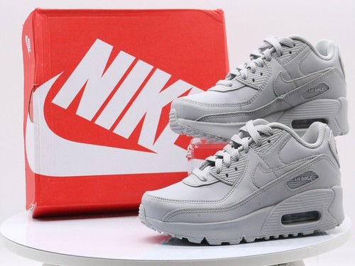 NIKE UK 3.5 EU 36 AIR MAX 90 GRIGIO CHIARO SCARPE DA GINNASTICA PELLE  BAMBINI DONNA £120 C | eBay