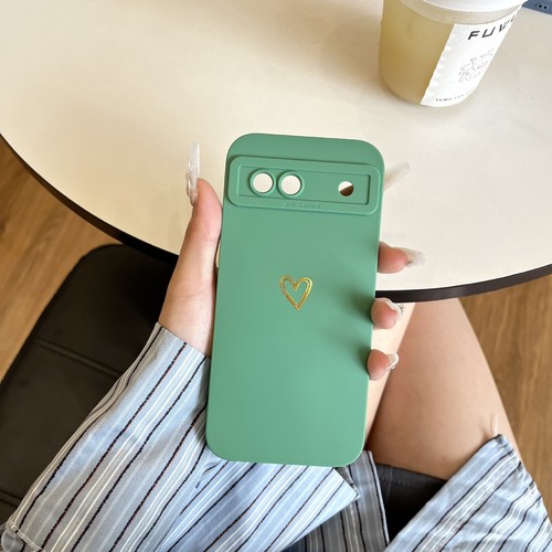 For Google Pixel 8 8A Pro Case Love Heart Soft Silicone Matte Shockproof Cover - Picture 23 of 36