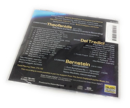 Del Tredici Paul Revere's Ride Theofanidis The Here and Now Bernstein  - Imagen 2 de 3