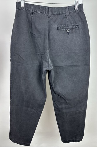 Vintage 90s DOCKERS Khaki Pants WOMENS 28x27 ACTUAL Faded Black Chinos Minimal - Imagen 7 de 12