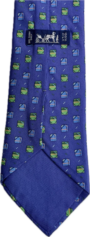 Hermès Paris Seidenkrawatte Herren Krawatten Binder Schlips Vintage Seide Blumen - Bild 4 von 4