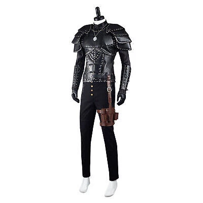 The Witcher Geralt of Rivia Cosplay Costume and Wigs Halloween Carnival Suit - Bild 5 von 12