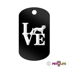 Love Border Terrier Engraved Keychain GI Tag dog park Many Colors