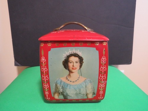 Vintage Queen Elizabeth II Coronation Toffee Tin Edward Sharp & Sons - Bild 3 von 8