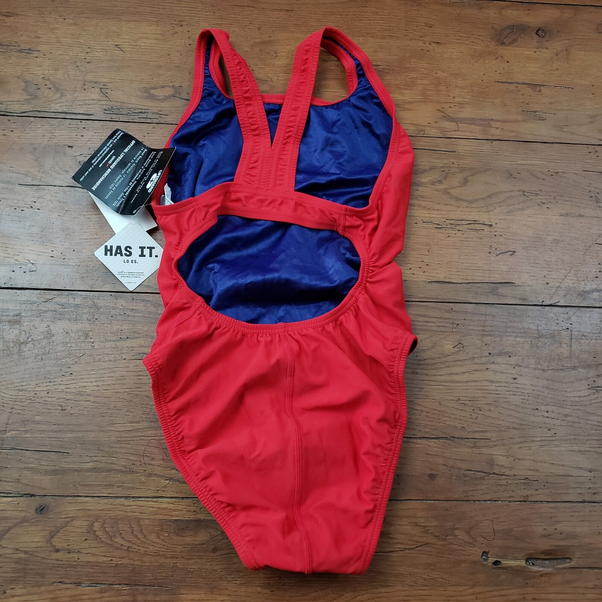 NOS Speedo Women's Size 32 (6) One Piece Lifeguard Swimsuit Red | eBay
