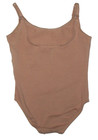 Danskin Leotard Camisole Bodysuit Under Layer Nude Toast New Girl 4 5 FREE SHIP — photo 3