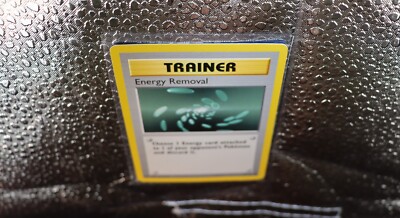trainer energy removal pokemon card value Pokémon TCG Trainer Energy Removal Card 92/102 Shadowless Base Set Common  LP