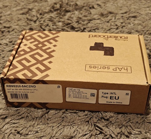 MIKROTIK RB952Ui-5ac2nD hAP AC Lite WiFi Router/AP 2ghz/5ghz 5xLAN, USB, POE-in - Photo 7/7