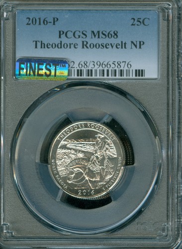 2016 P THEODORE ROOSEVELT QUARTER PCGS MS68 PQ MAC FINEST & SPOTLESS POP-5 .