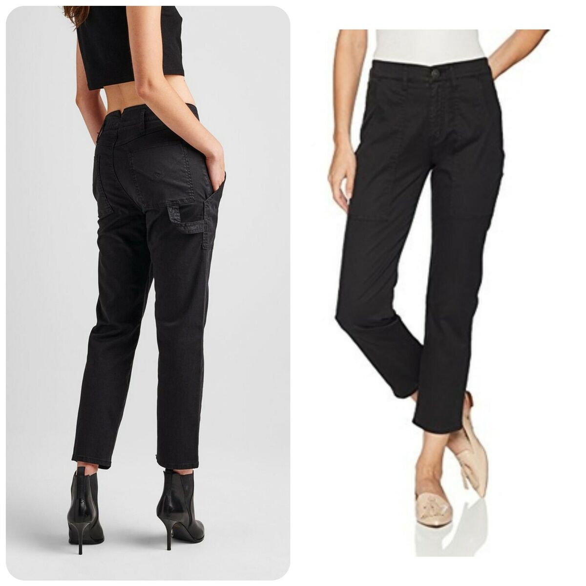 NWT $195 Hudson The Leverage High Rise Ankle Cargo Black NWT $195 Hudson The Leverage High Rise Ankle Cargo Black