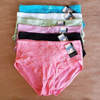 6 NWT Sophia Womens Briefs Light Control GIRDLE Lace SHAPER Panties L XL 2XL 3