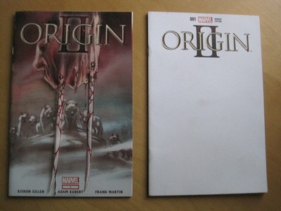 WOLVERINE, ORIGIN II # 1, Set of 2 : ACETATE OVERLAY COVER + Blank Variant. 2014