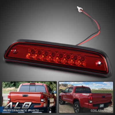 Rear LED Third 3rd Brake Light Lamp Red Lens Fit For 1995-2017 Toyota Tacoma - Foto 2