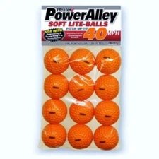 Orange Soft Lite Pitching Machine Baseballs for Hitting and Fielding Practice