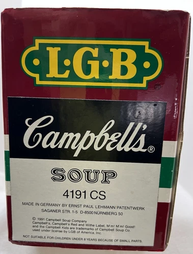 LGB 4191CS Campbell’s Soup Kids Playing G Scale Boxcar Limited