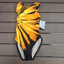 TYR Durafast Elite Women's/Youth Maxfit 1 pc Swimsuit Yellow/ Black Sz 28 New