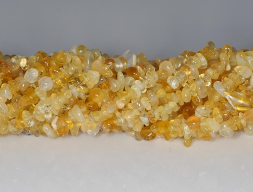 5-6MM YELLOW OPAL GEMSTONE PEBBLE NUGGET CHIP LOOSE BEADS 16" - 第 4/4 張圖片