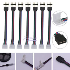 10-100pcs 4PIN Male/Female Connector Wire Cable For 3528 5050 RGB LED Strip