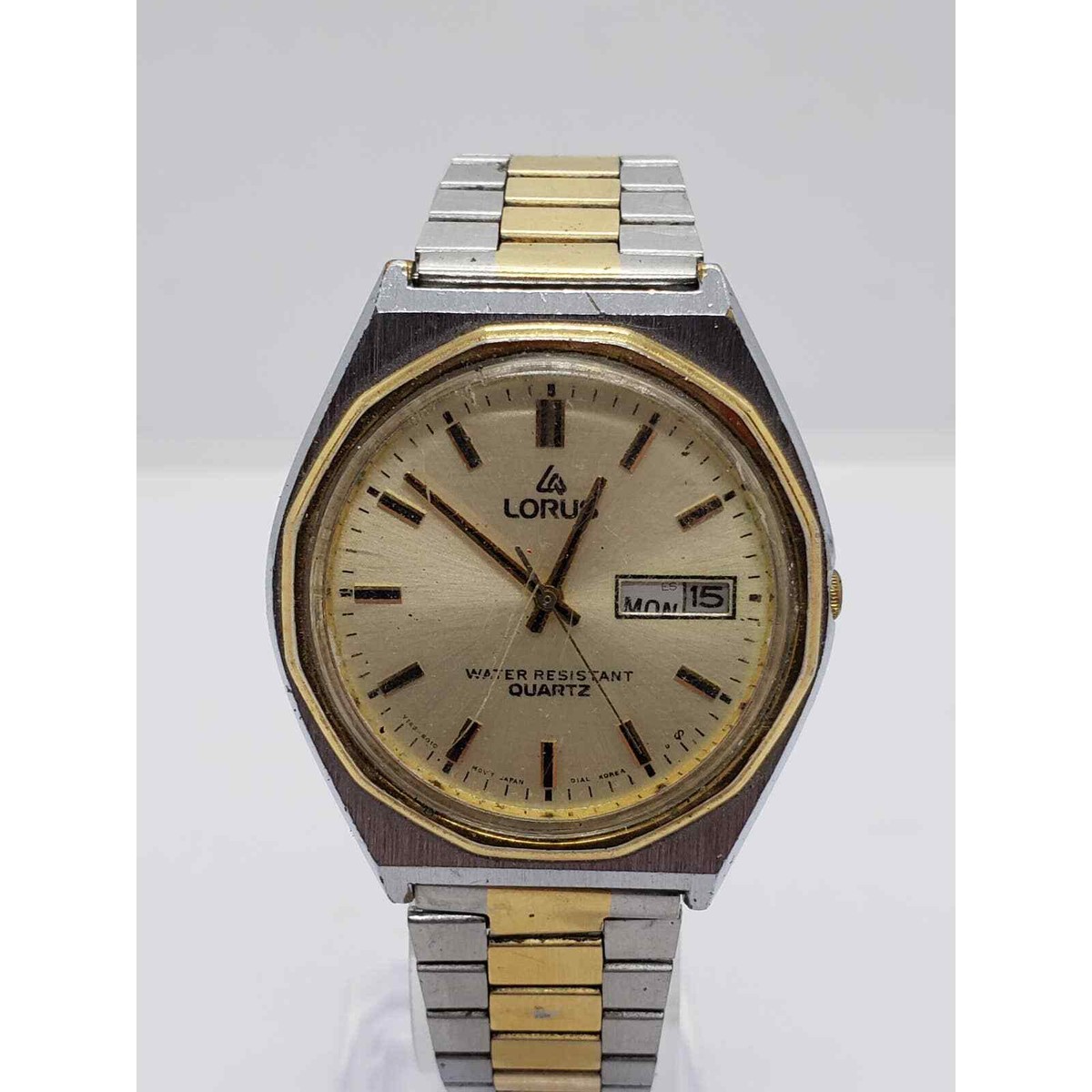 Lorus Men's watch. Gold face. Calendar on face. Y143-8060 A1 | eBay