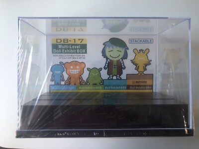 Mehrstufige Puppe Spielzeug Ausstellungsbox Vitrine Container Aufbewahrung stapelbar DB-17