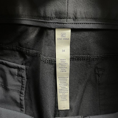 CRZ Yoga Pants Mens 34x32 Gray Performance Stretch Chino Golf Commuter WORN ONCE - Picture 2 of 9