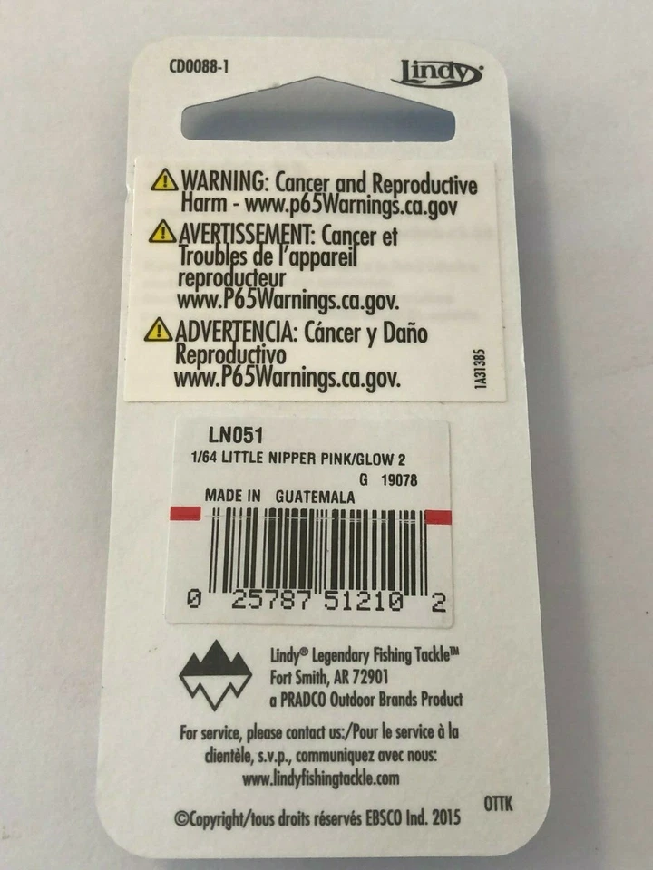 lindy, little nipper, pan fish, trout, perch, crappie & walleye, LN051, Set of 2 - Image 2 of 2