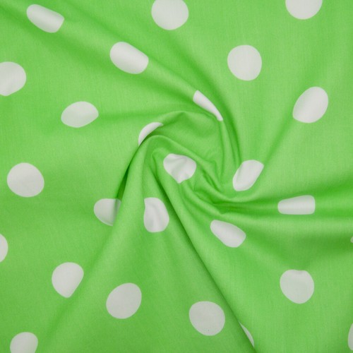 PEA PIN LARGE SPOT SPOTTY DOT FABRIC Red Blue Pink POLYCOTTON MATERIAL 1/2 Metre - Picture 50 of 58