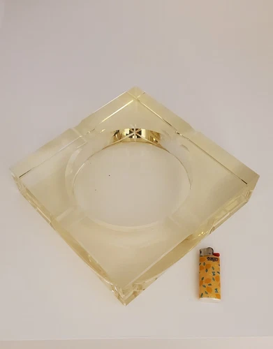 Vintage Giant Glass Ashtray